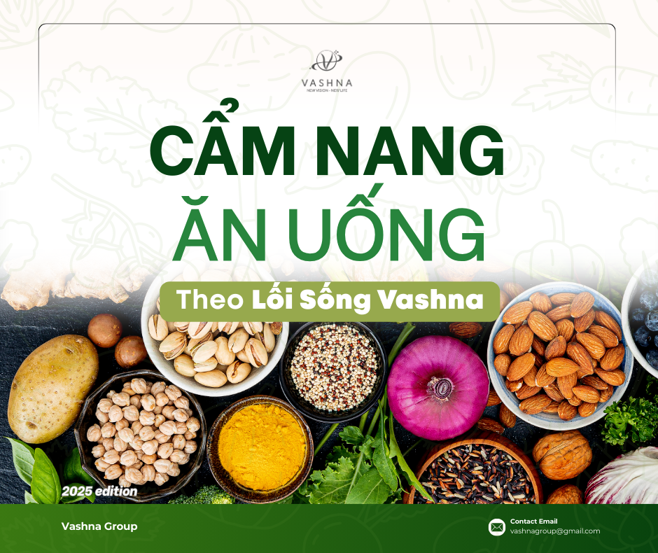 Cẩm Nang Ăn Uống Theo Lối Sống Vashna | Vashna Thiên Kim